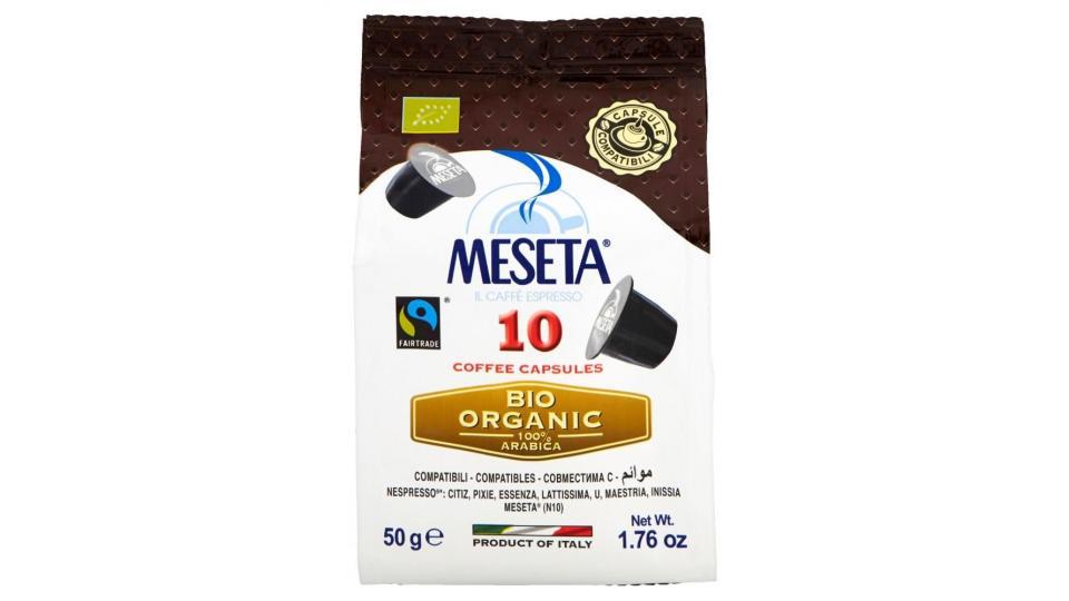 Meseta Bio Organic 100% Arabica 10 Coffee Capsules