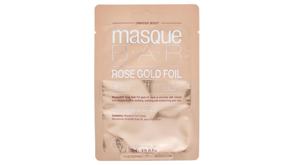 Masque BAR, Rose Gold Foil peel off mask