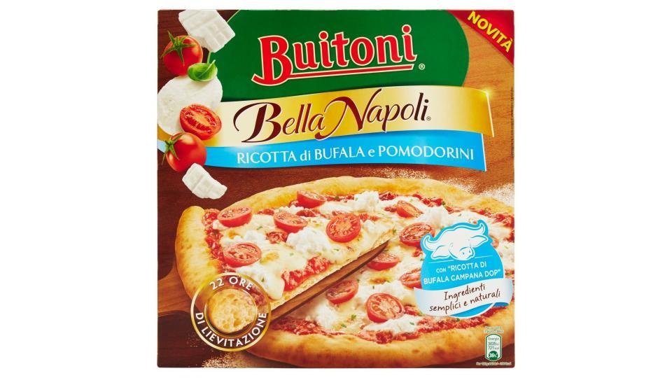 Buitoni - Bella Napoli, Ricotta Di Bufala E Pomodorini, pizza con ricotta di bufala e pomodorini