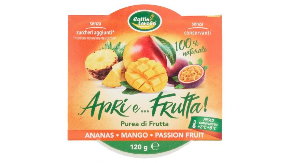 Cottin Tavola Apri E... Frutta! Purea di Frutta Ananas - Mango - Passion Fruit