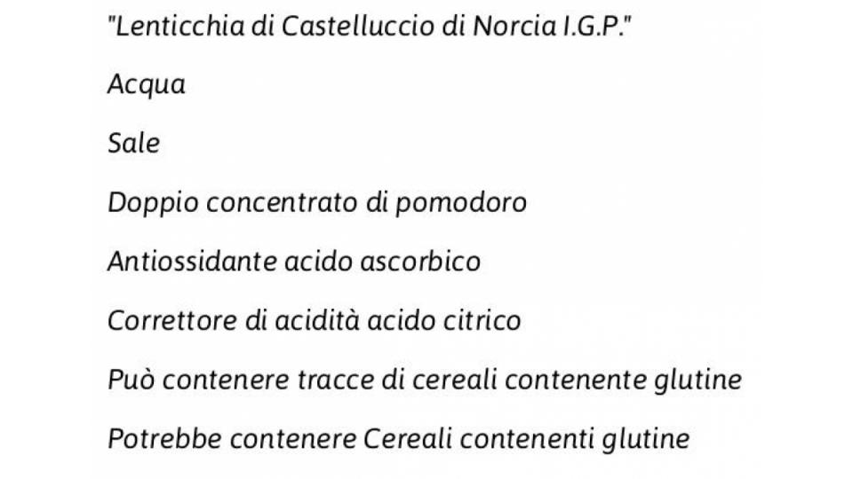 Lenticchie da "lenticchia di Castelluccio di Norcia I.G.P."