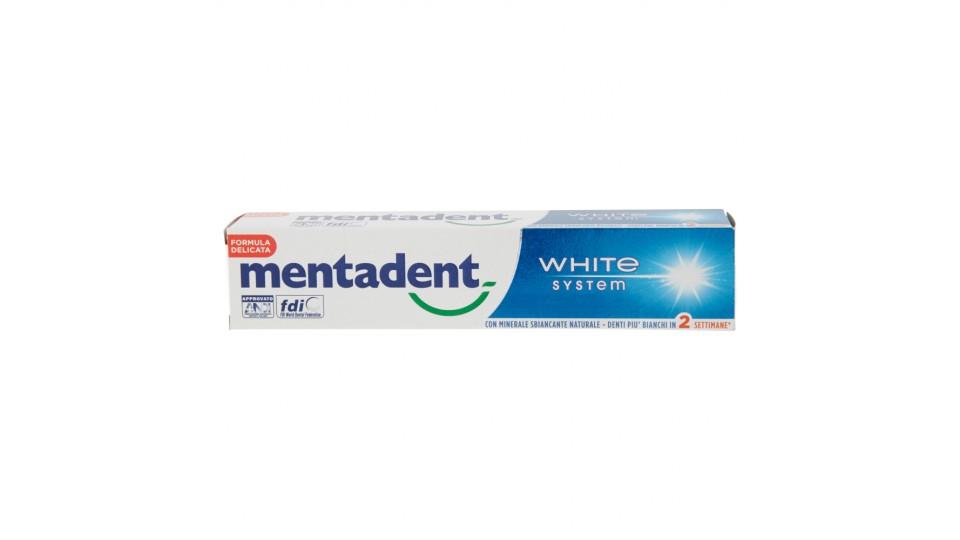 Mentadent dentifricio white system