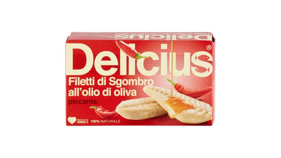 Delicius Filetti di Sgombro all'olio di oliva piccante