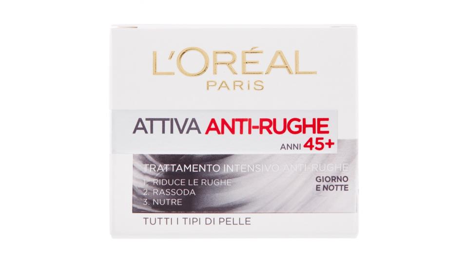 L'Oréal Paris Attiva Anti-Rughe Trattamento intensivo anti-rughe anni 45+ giorno e notte