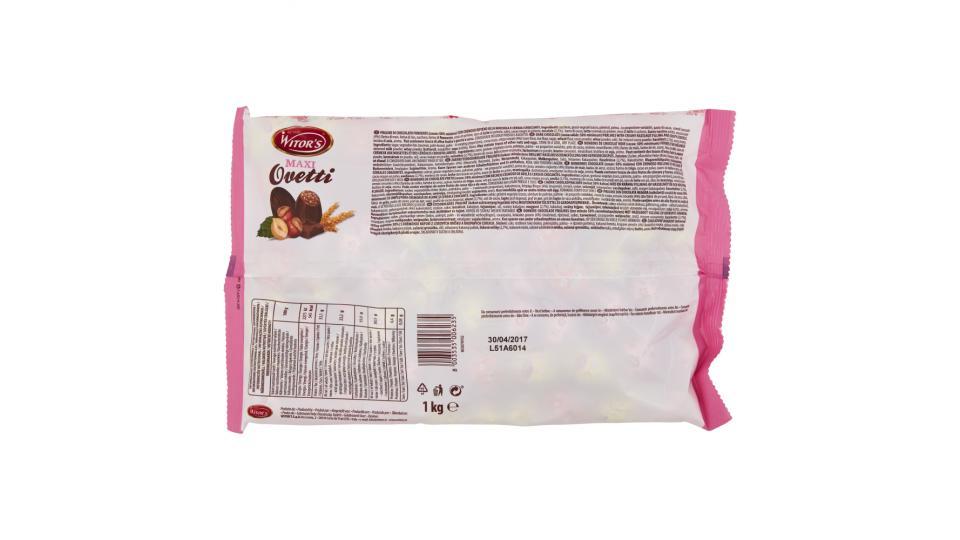 Witor's Maxi Ovetti Fondente con Ripieno di Crema alla Nocciola e Cereali
